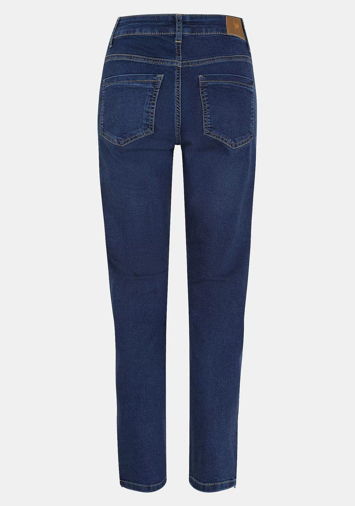 Fashion Lido Zip Jeans - Basic Denim Wash Kvinnor Jeans