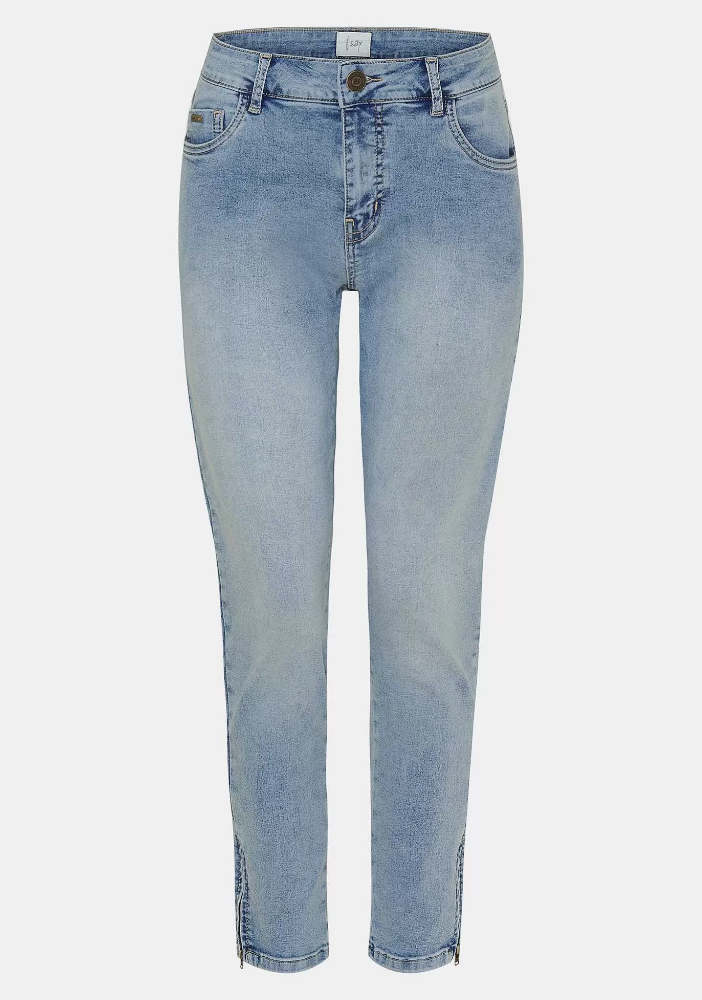 Shop Lido Zip Jeans - Latt Denim Kvinnor Jeans