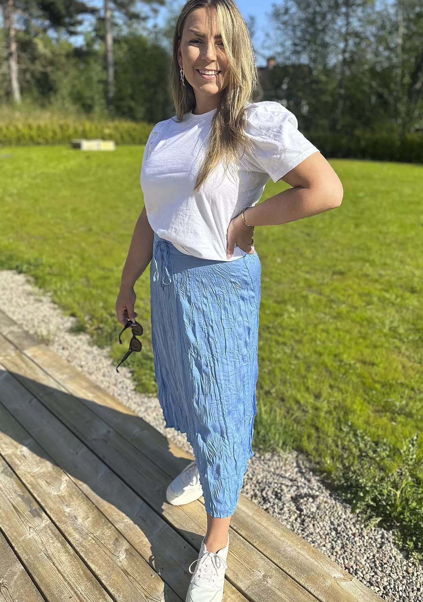 Cheap Liva Kjol - Himmelsbla Kvinnor Kjolar Och Shorts