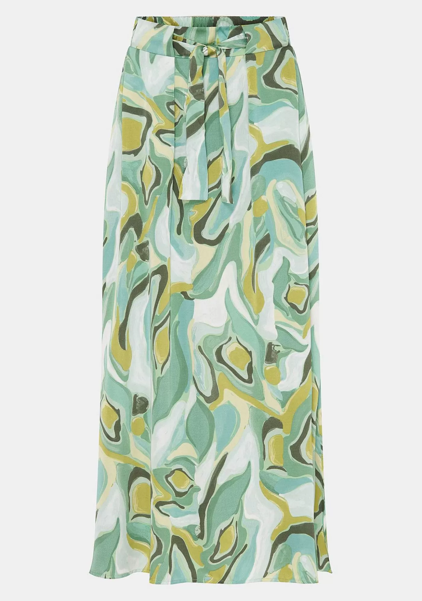 Shop Liva Printed Skirt - Green Fluid Kvinnor Kjolar Och Shorts