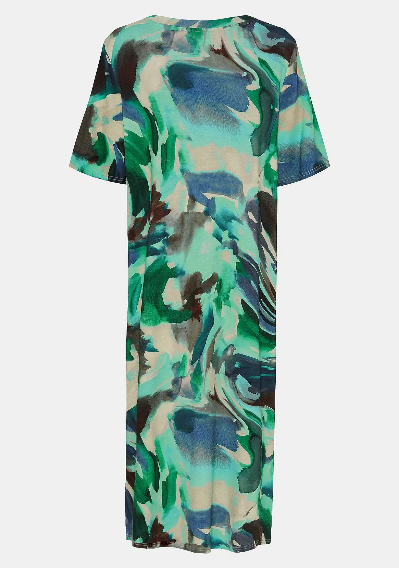 Best Louis Printed Long Dress - Green Power Kvinnor Louis