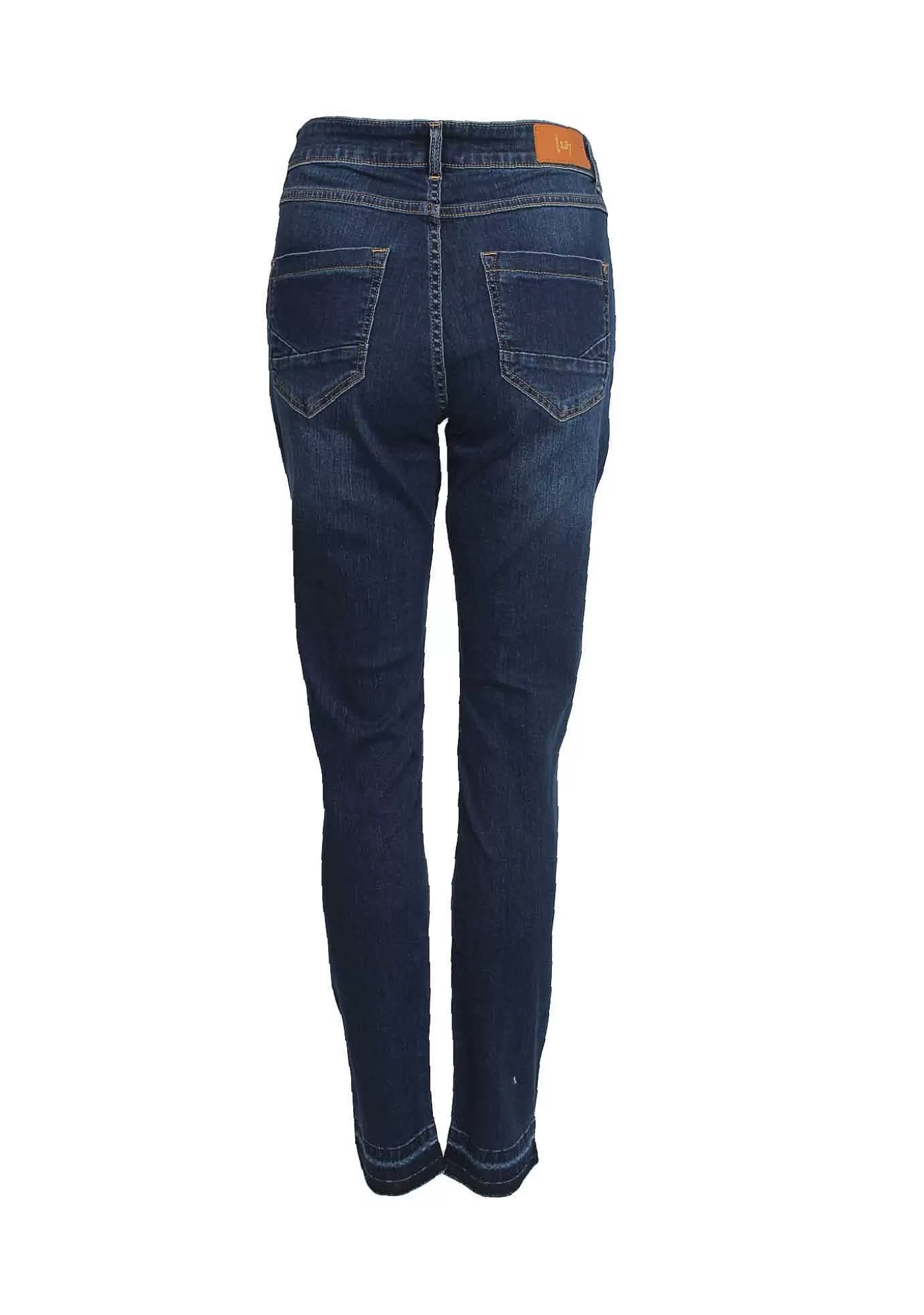 Outlet Lucca 9/10 Jeans - Mork Denim Kvinnor Jeans