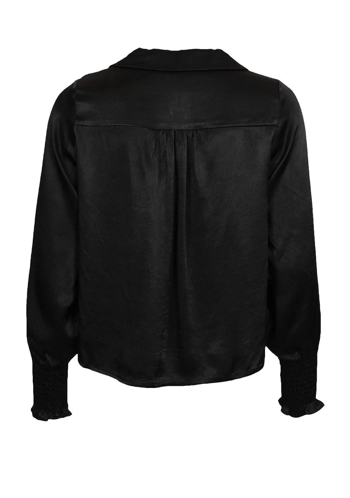 New Mirra Button Blus - Svart Kvinnor Blusar Och Skjortor