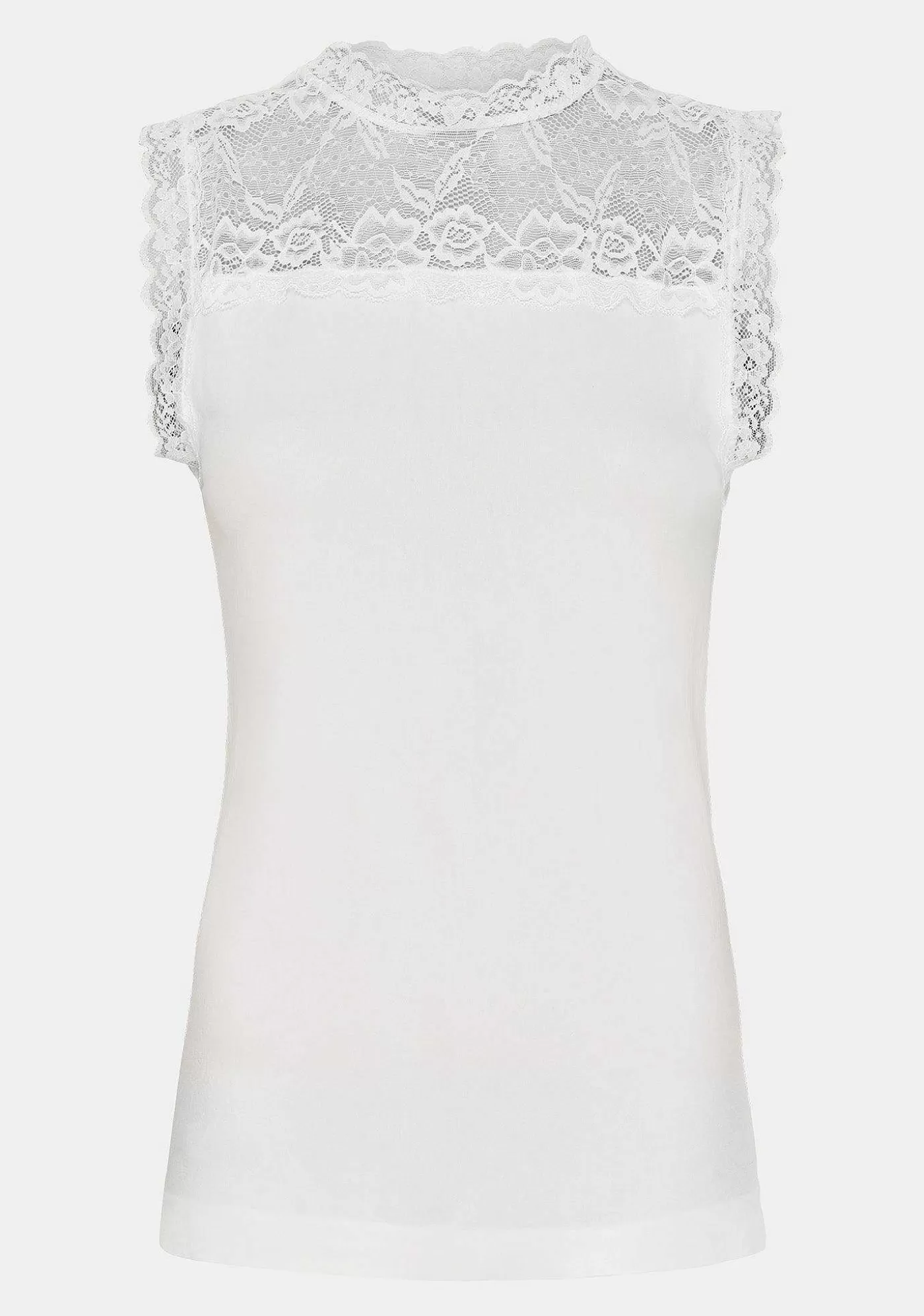 New Nilla Highneck Topp - Broken White Kvinnor Nilla