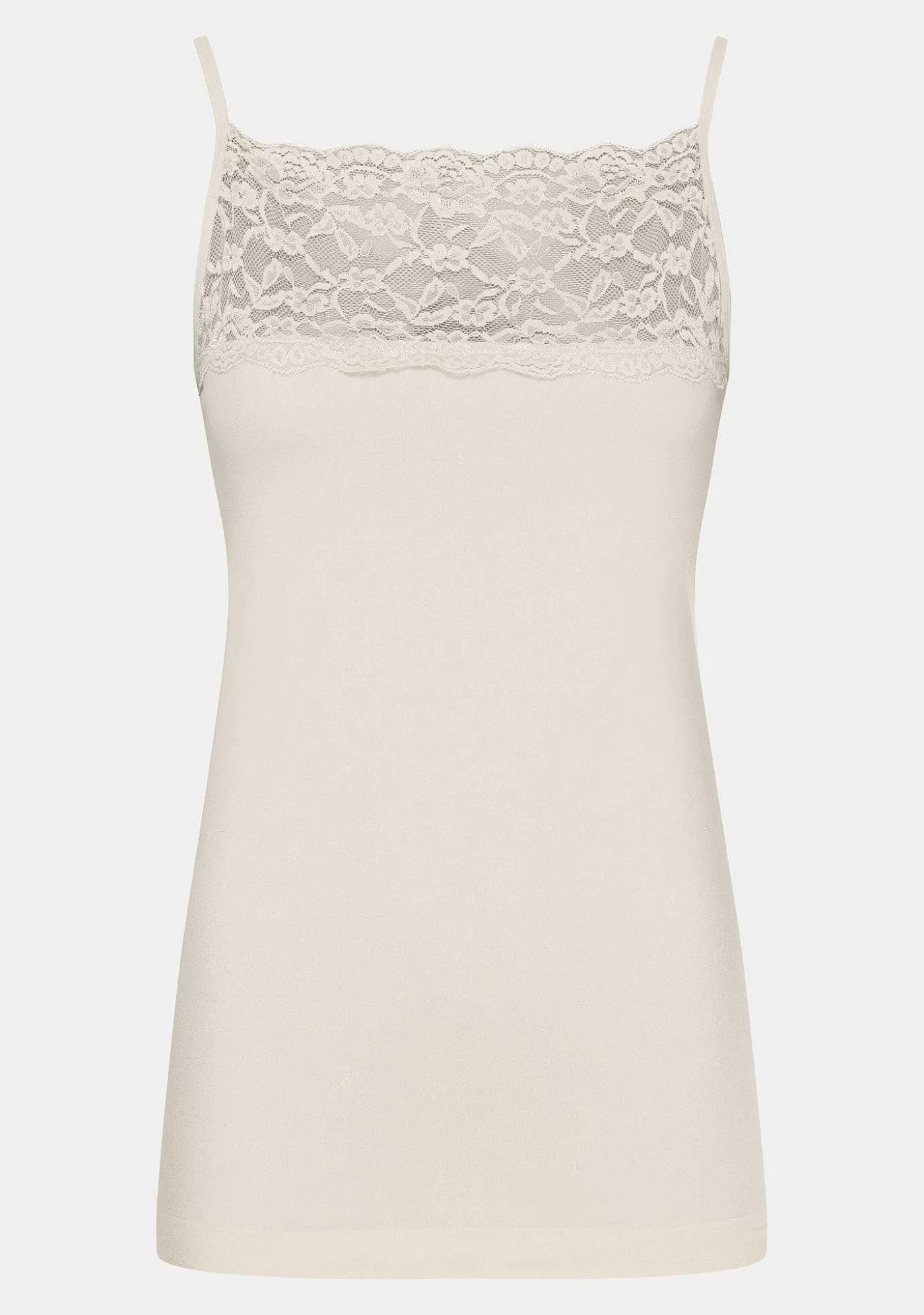 Hot Nilla Wide Lace Top - Sand Kvinnor Nilla