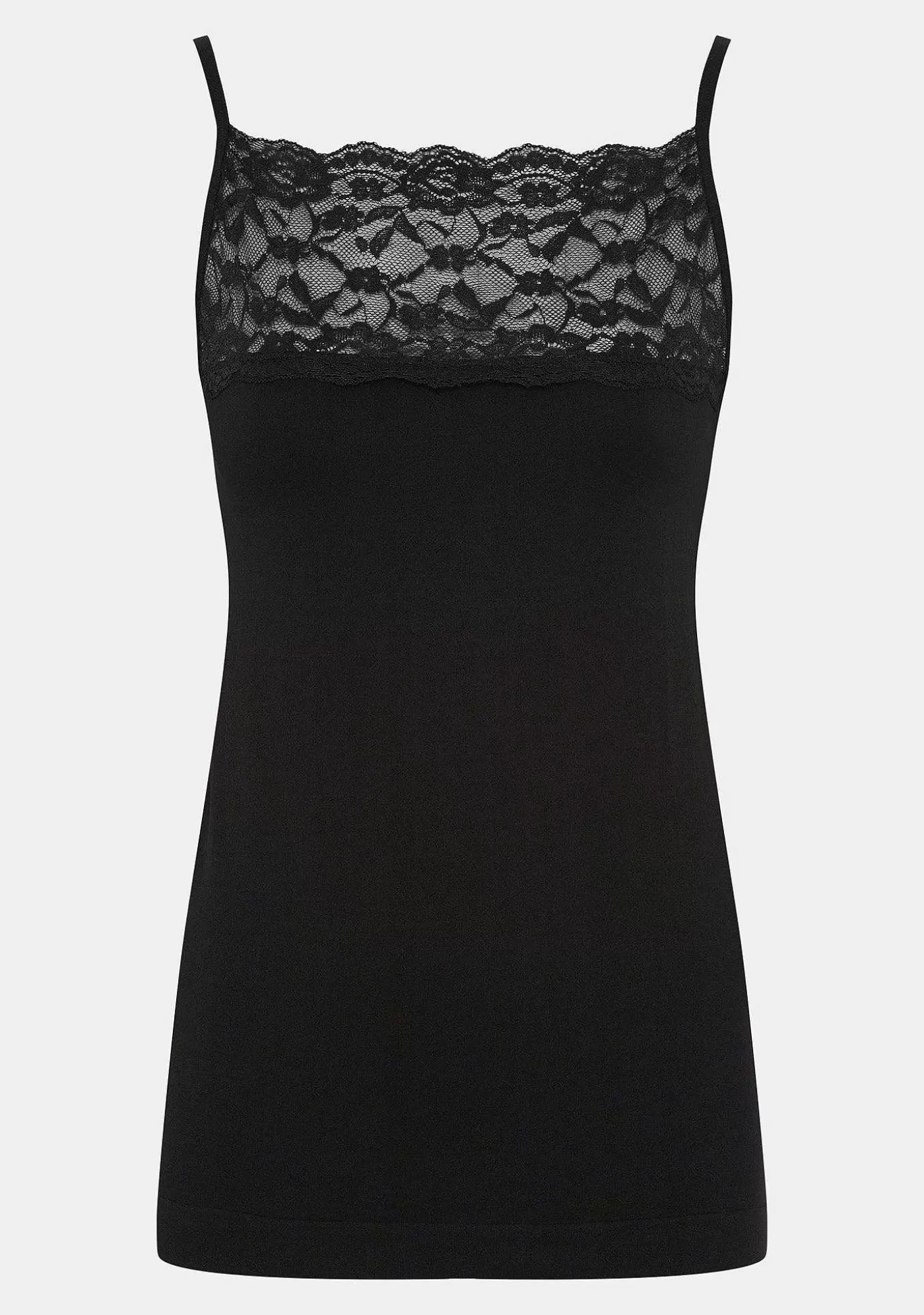 Clearance Nilla Wide Spets Topp - Svart Kvinnor Nilla