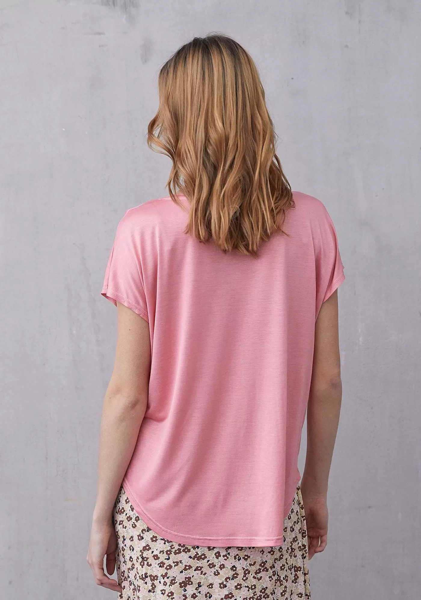 Best Sale Nugga Viscose T-Shirt - Hostrosa Kvinnor Nugga