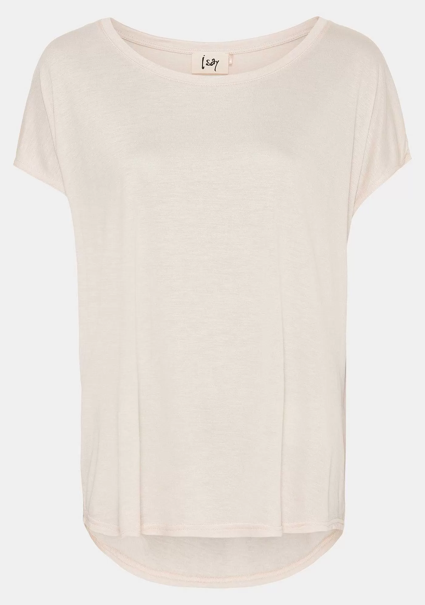 Clearance Nugga Viscose T-Shirt - Sand Kvinnor Nugga
