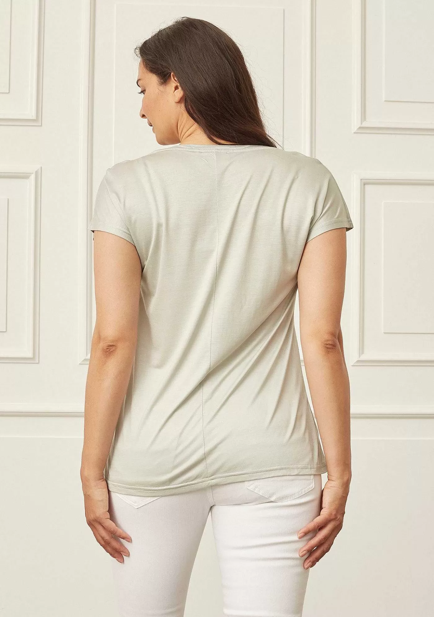 Best Nugga V-Ringad T-Shirt - Light Mint Kvinnor Nugga