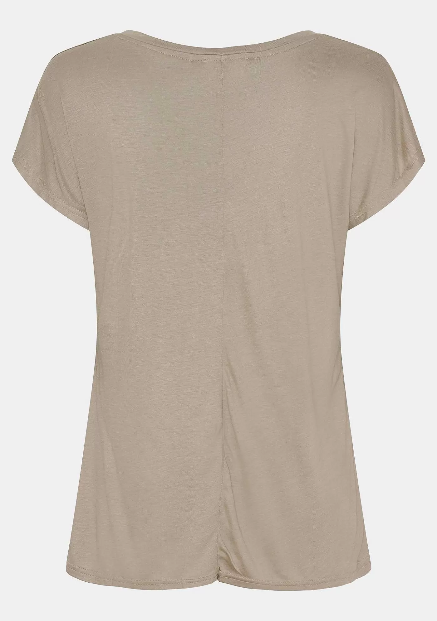 Best Sale Nugga V-Ringad T-Shirt - Mork Sand Kvinnor Nugga
