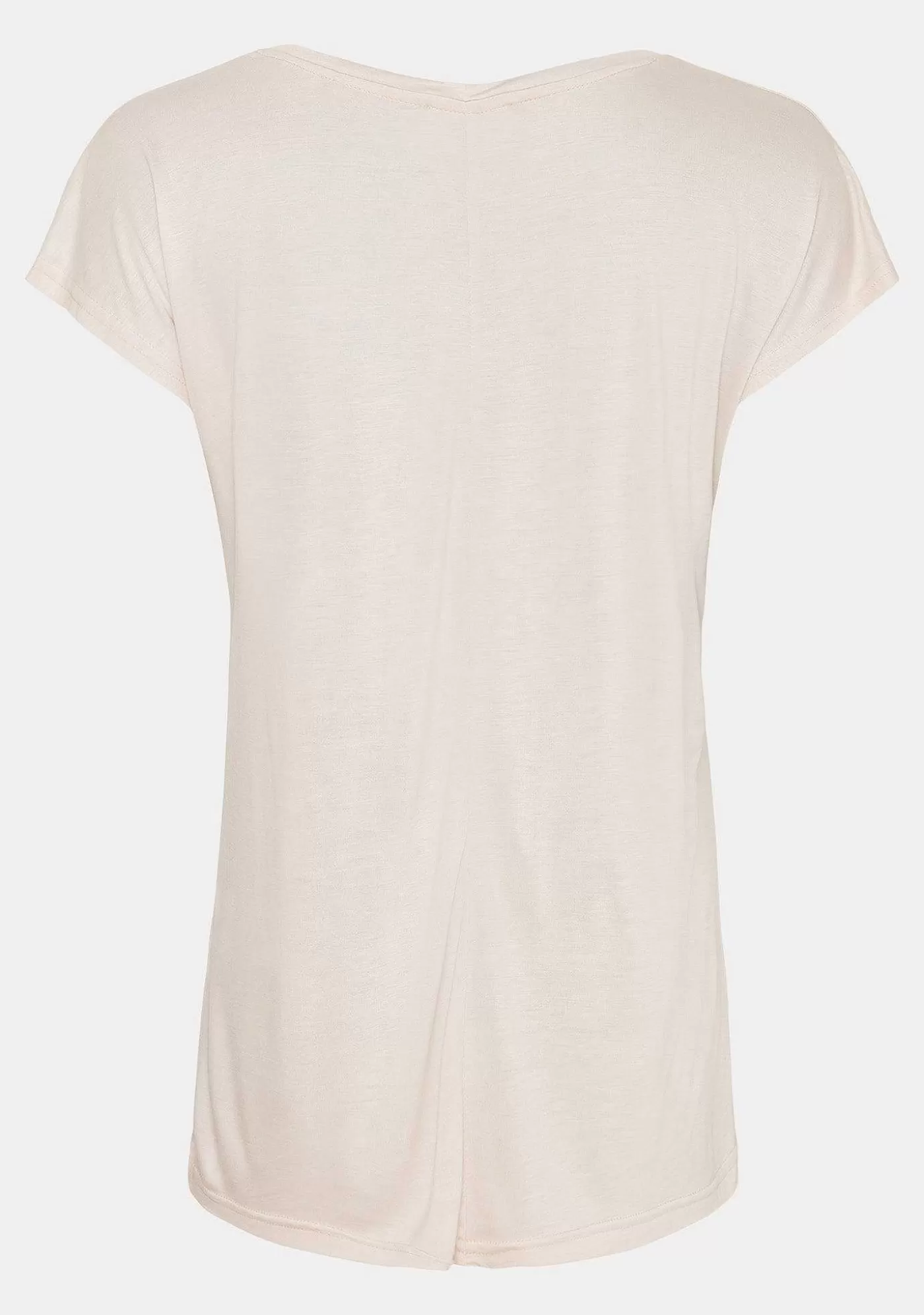 Clearance Nugga V-Ringad T-Shirt - Sand Kvinnor Nugga