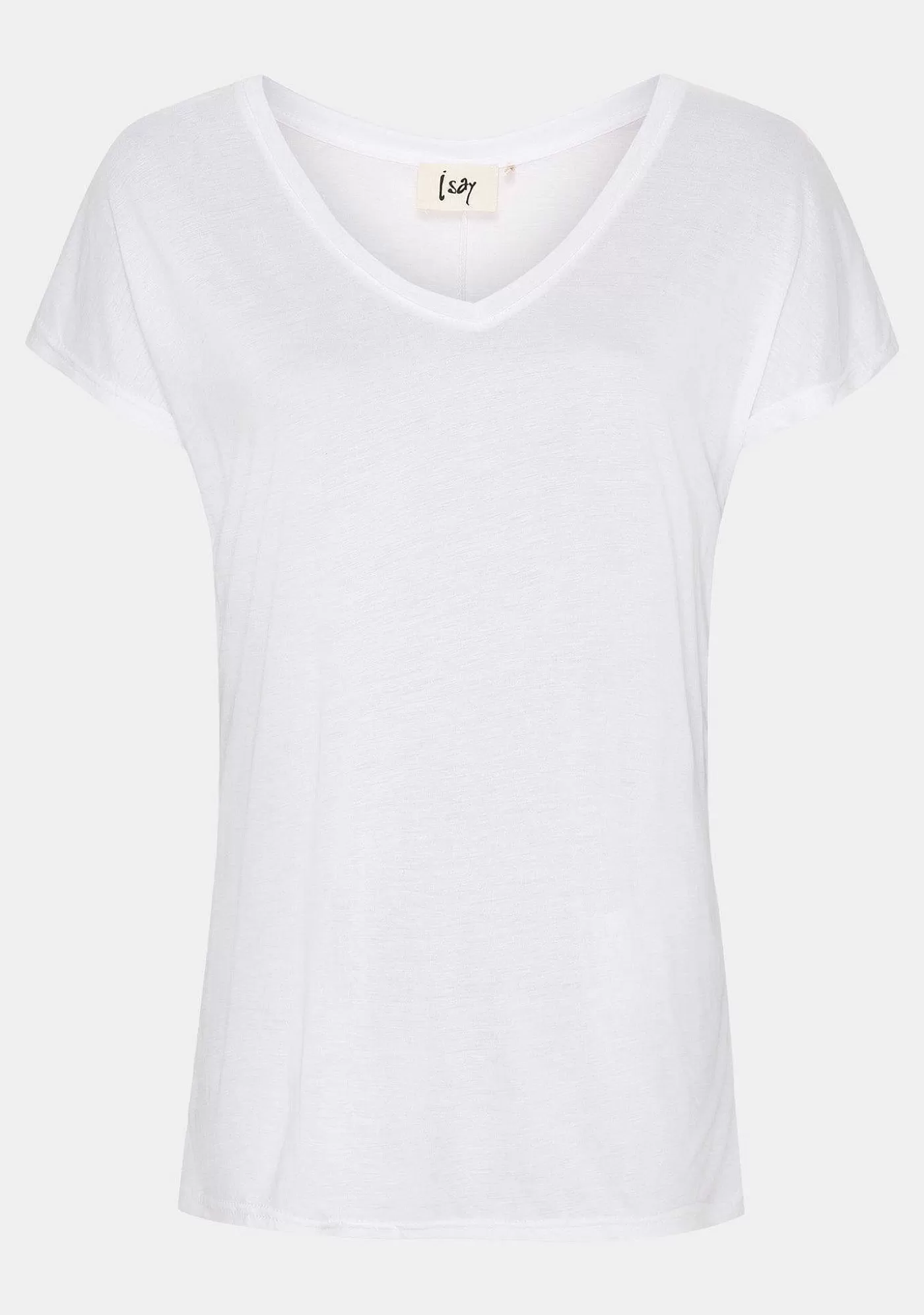 Fashion Nugga V-Ringad T-Shirt - Vit Kvinnor Nugga