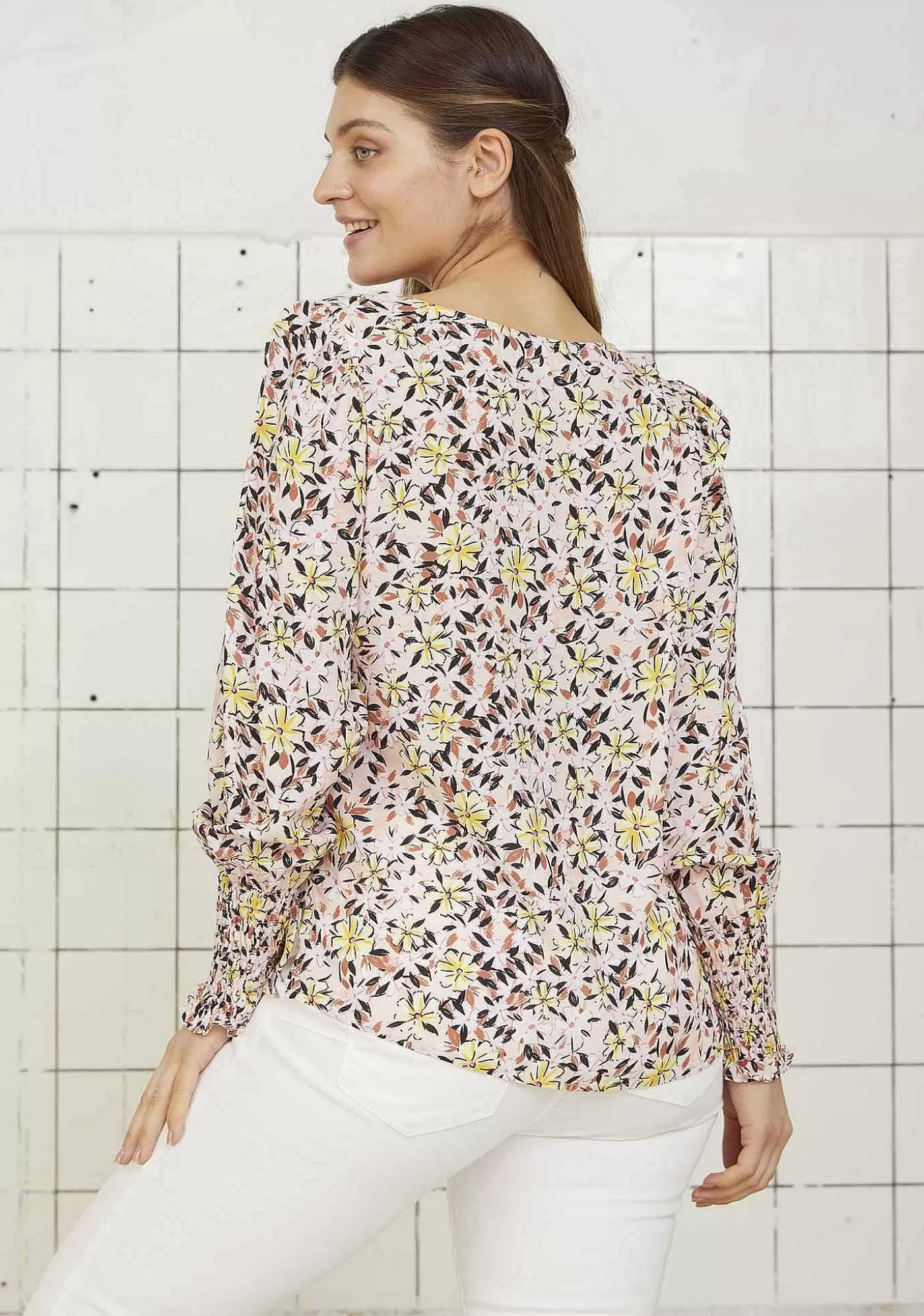 Cheap Oda Blus - Flower Dream Kvinnor Blusar Och Skjortor