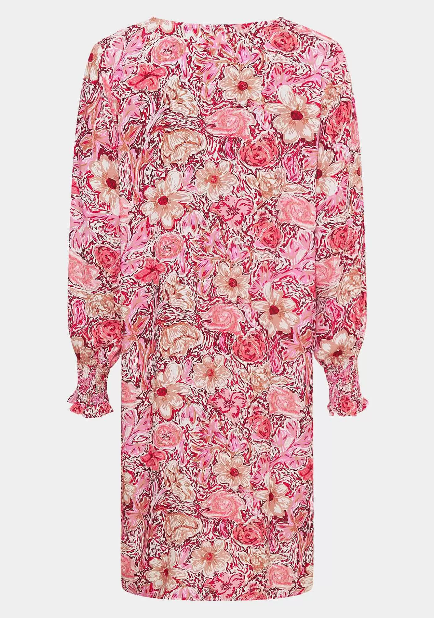 Sale Odessa Tunikaklanning - Rosa Blomma Kvinnor Klänningar