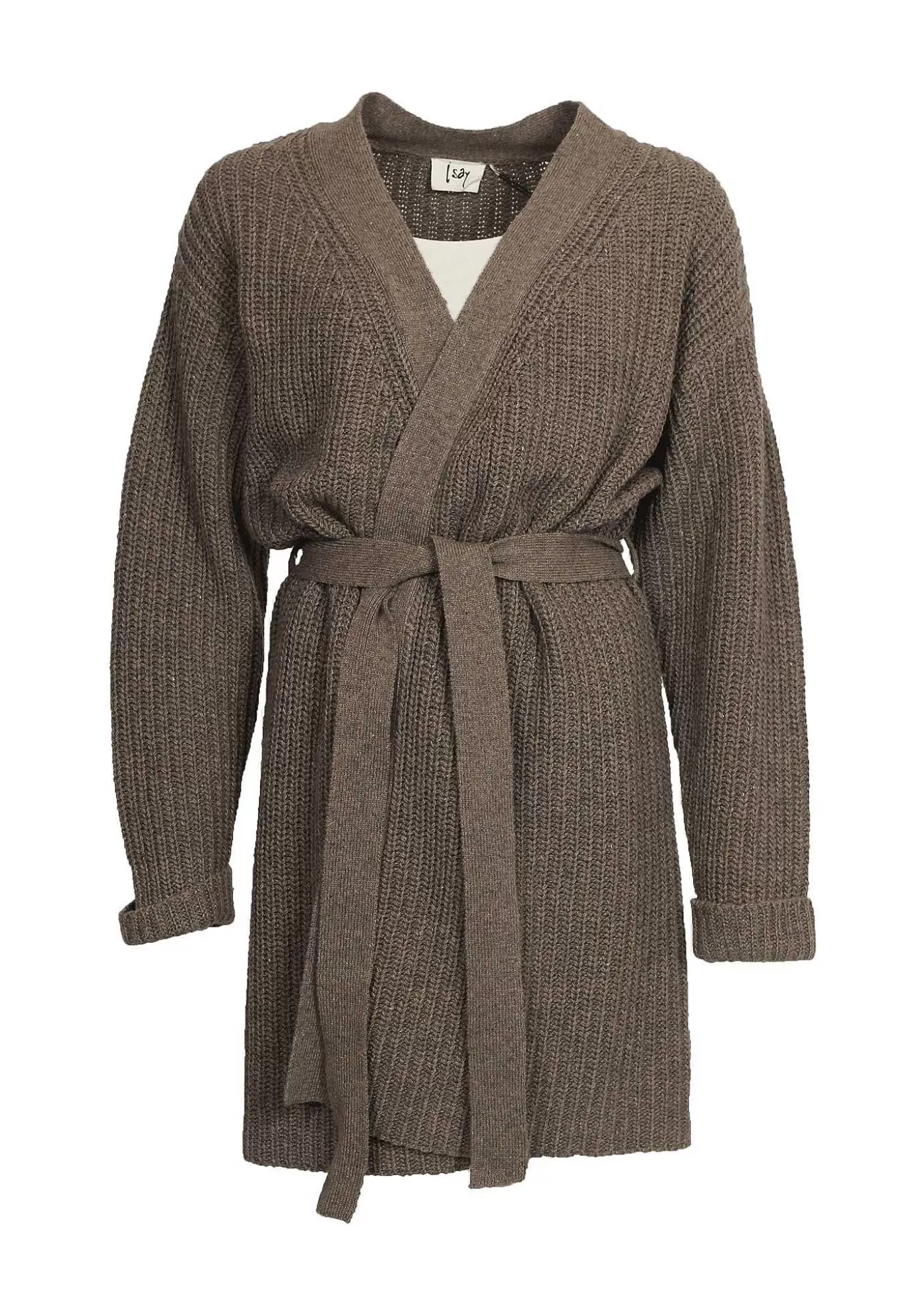 Outlet Ova Knit Cardigan - Mole Melange Kvinnor Stickat