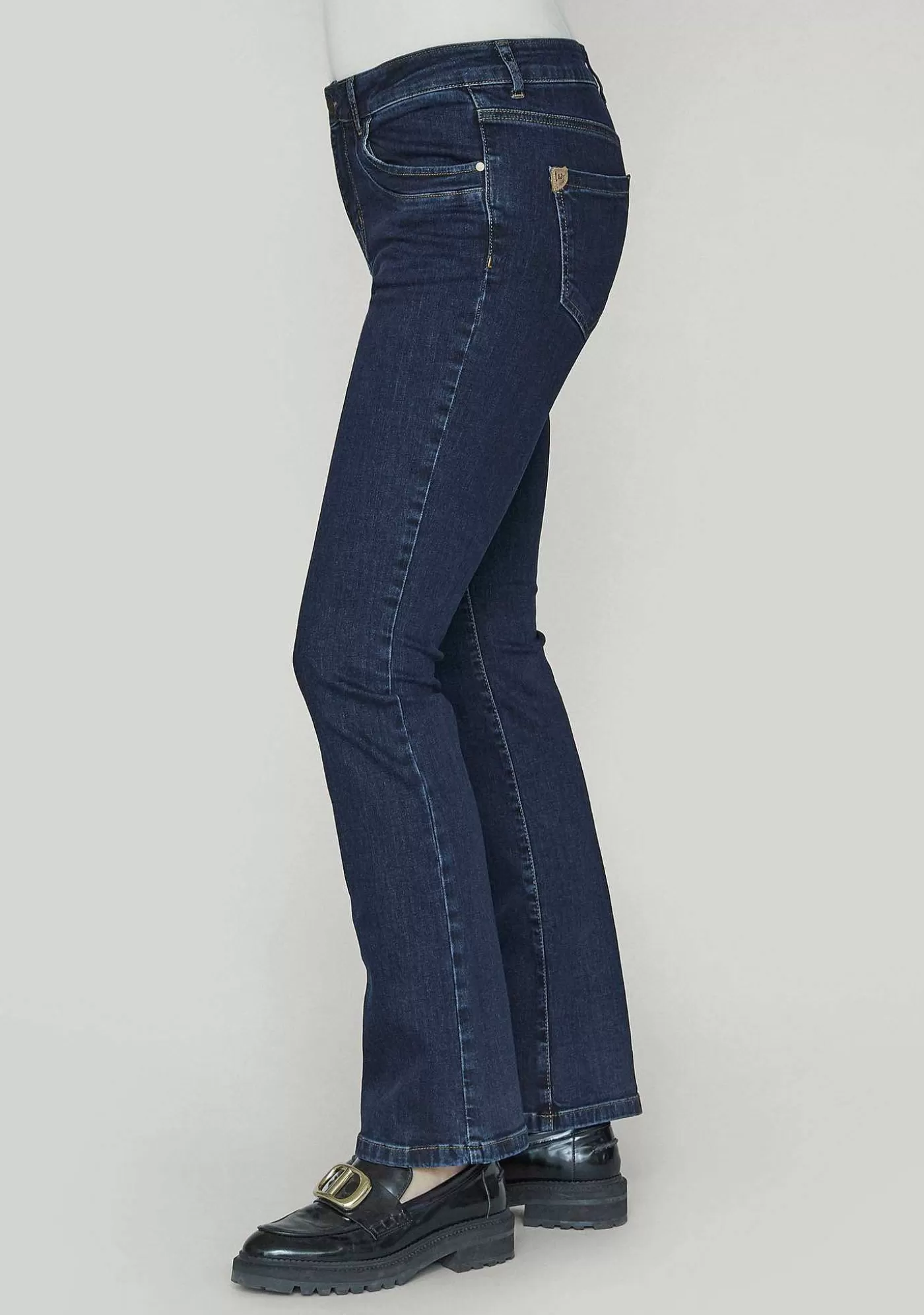 Outlet Parma Basic Jeans - Bla Denim Kvinnor Jeans