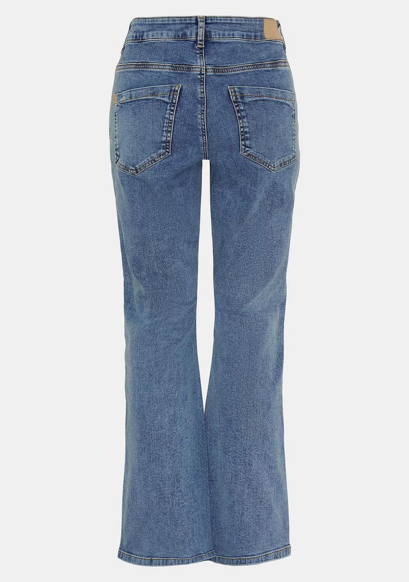 Hot Parma Flare Jeans - Denim Basic Wash Kvinnor Jeans