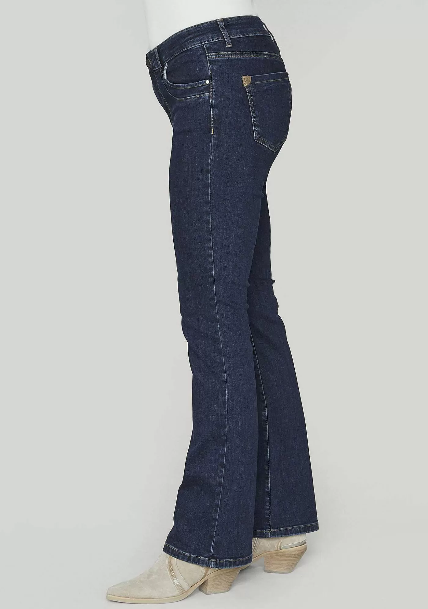 Store Parma Long Basic Jeans - Bla Denim Kvinnor Jeans