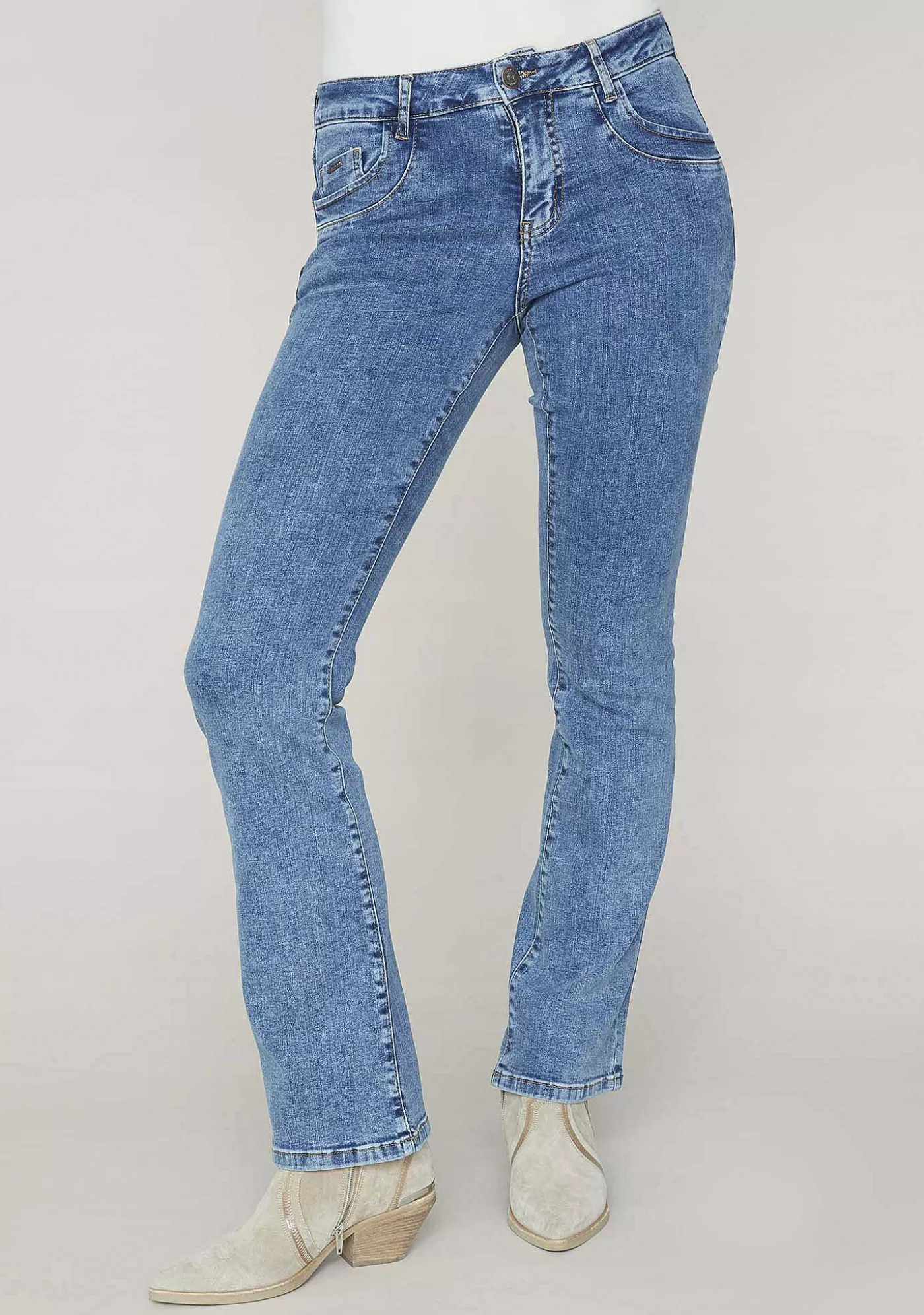 Store Parma Long Basic Jeans - Denim Basic Wash Kvinnor Jeans