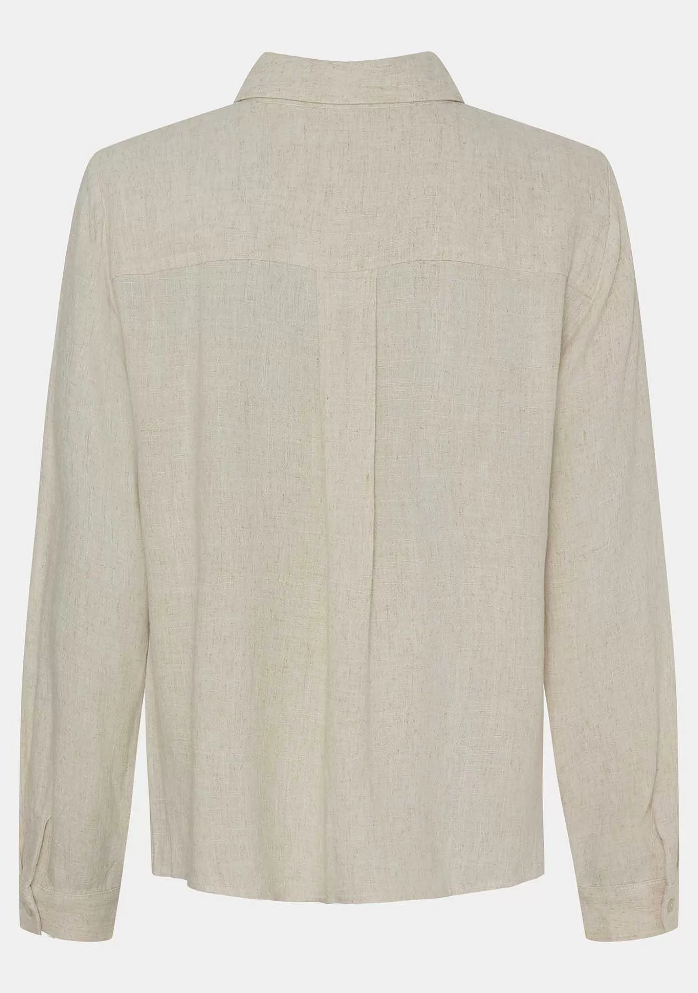 Fashion Pearl Basic Shirt - Sand Kvinnor Blusar Och Skjortor