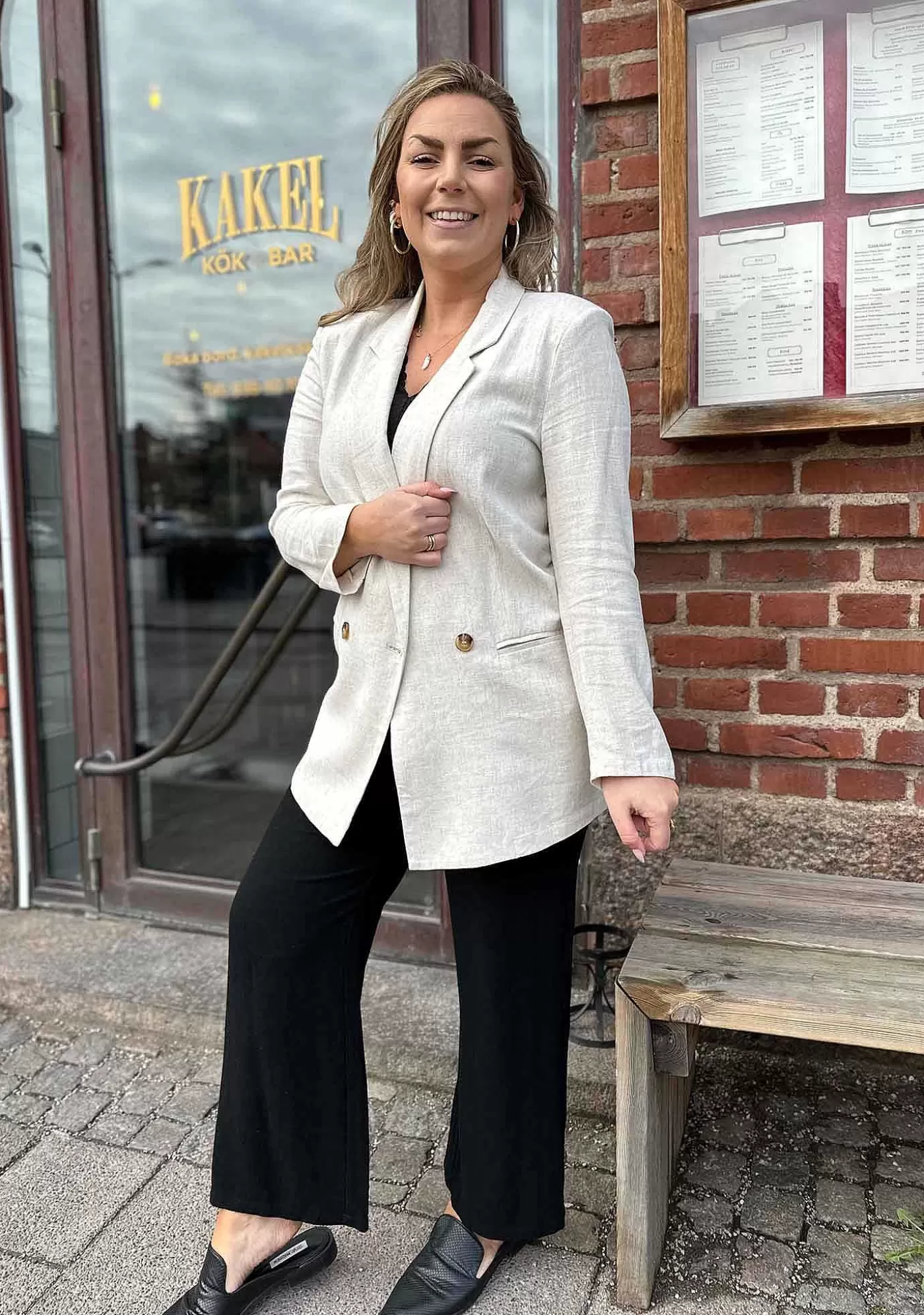 New Pearl Pant - Svart Kvinnor Byxor