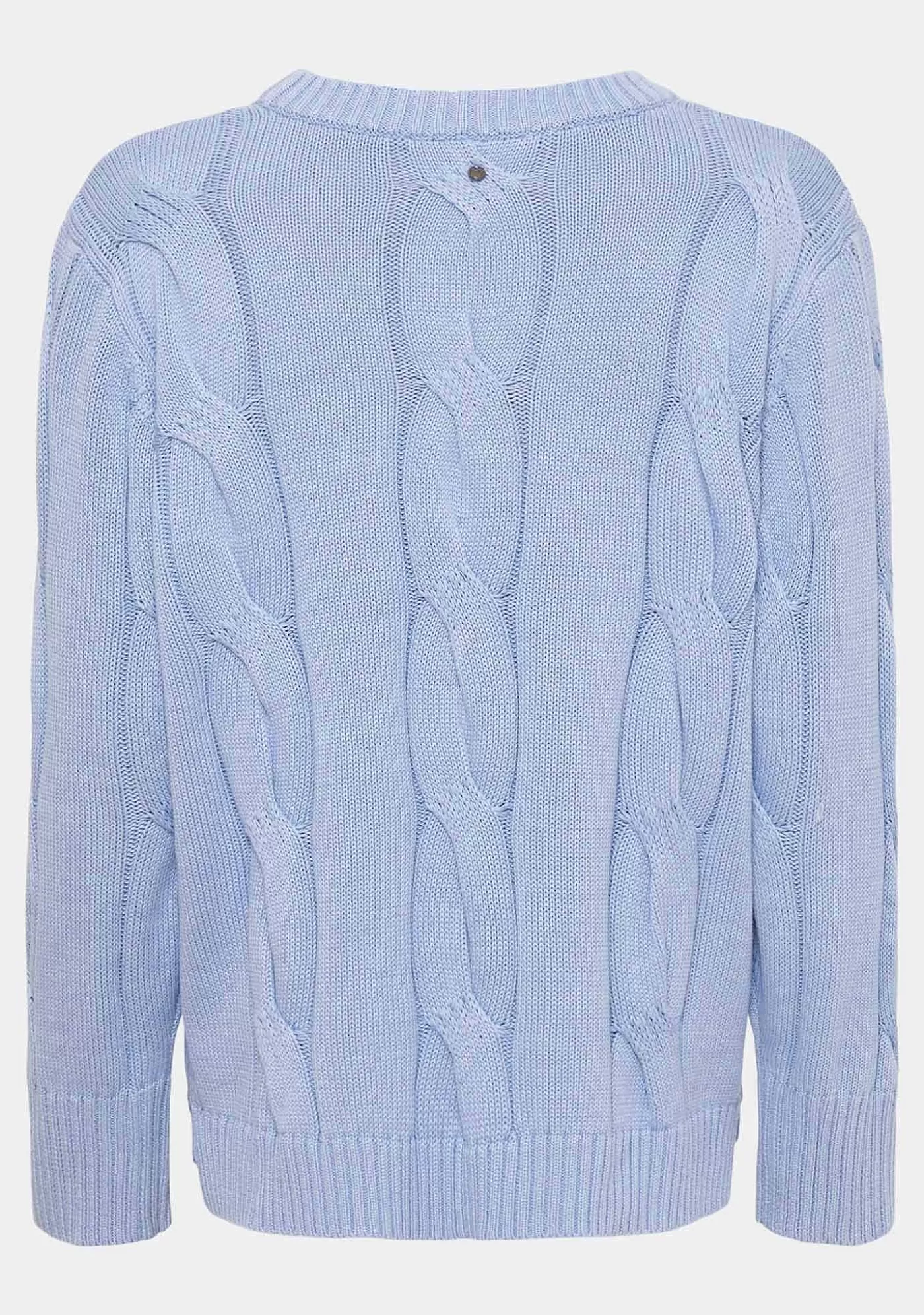 Hot Saga Knit Pullover - Ljusbla Melange Kvinnor Stickat