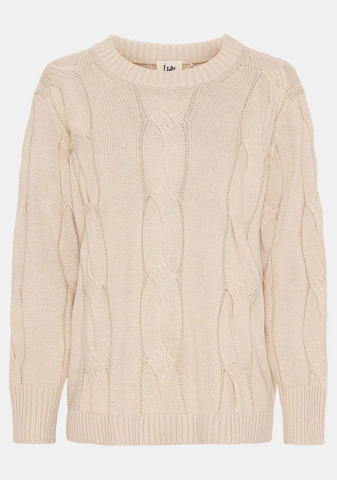 Cheap Saga Knit Pullover - Sand Melange Kvinnor Stickat