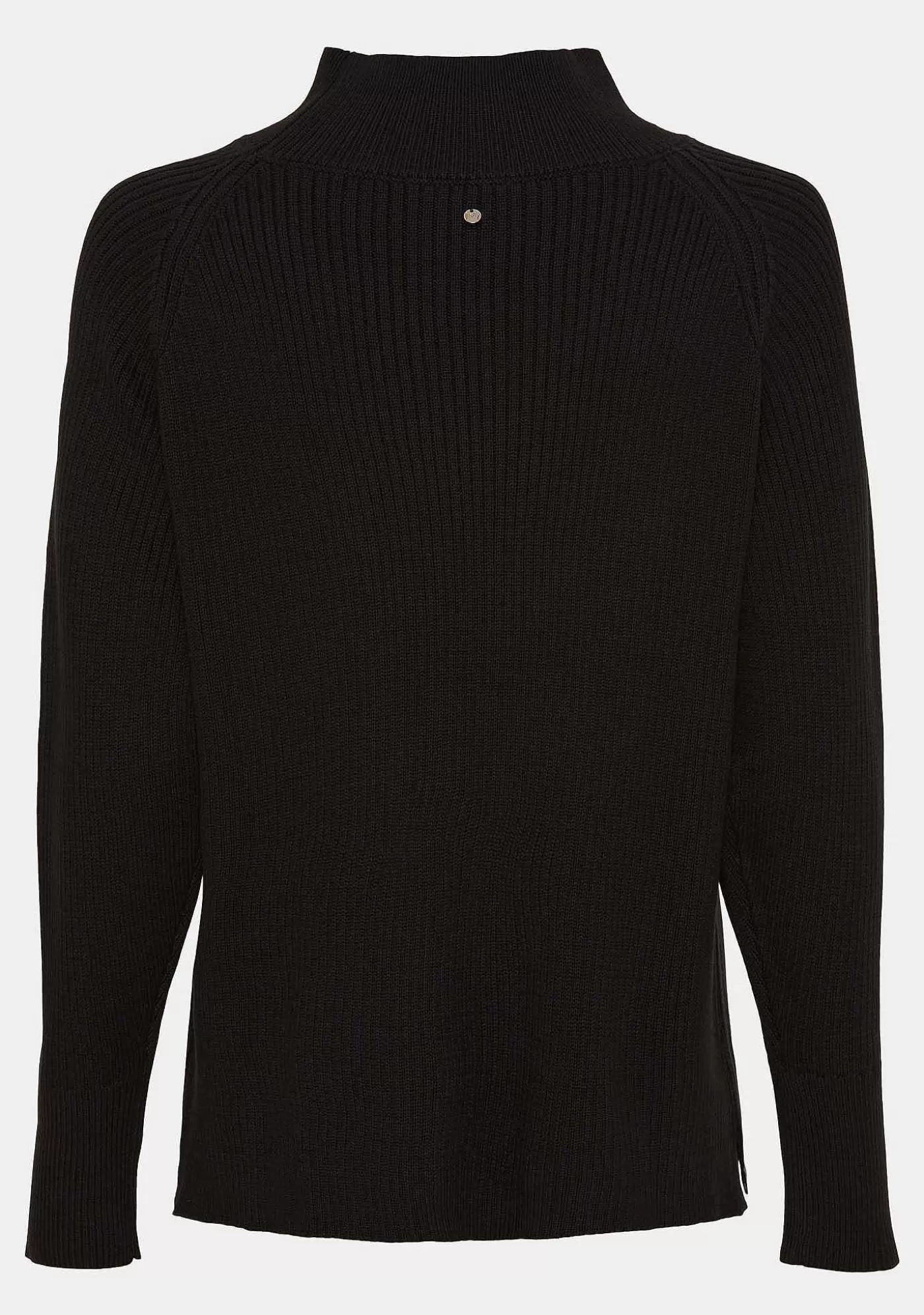 Best Saga Turtle Pullover - Svart Kvinnor Stickat