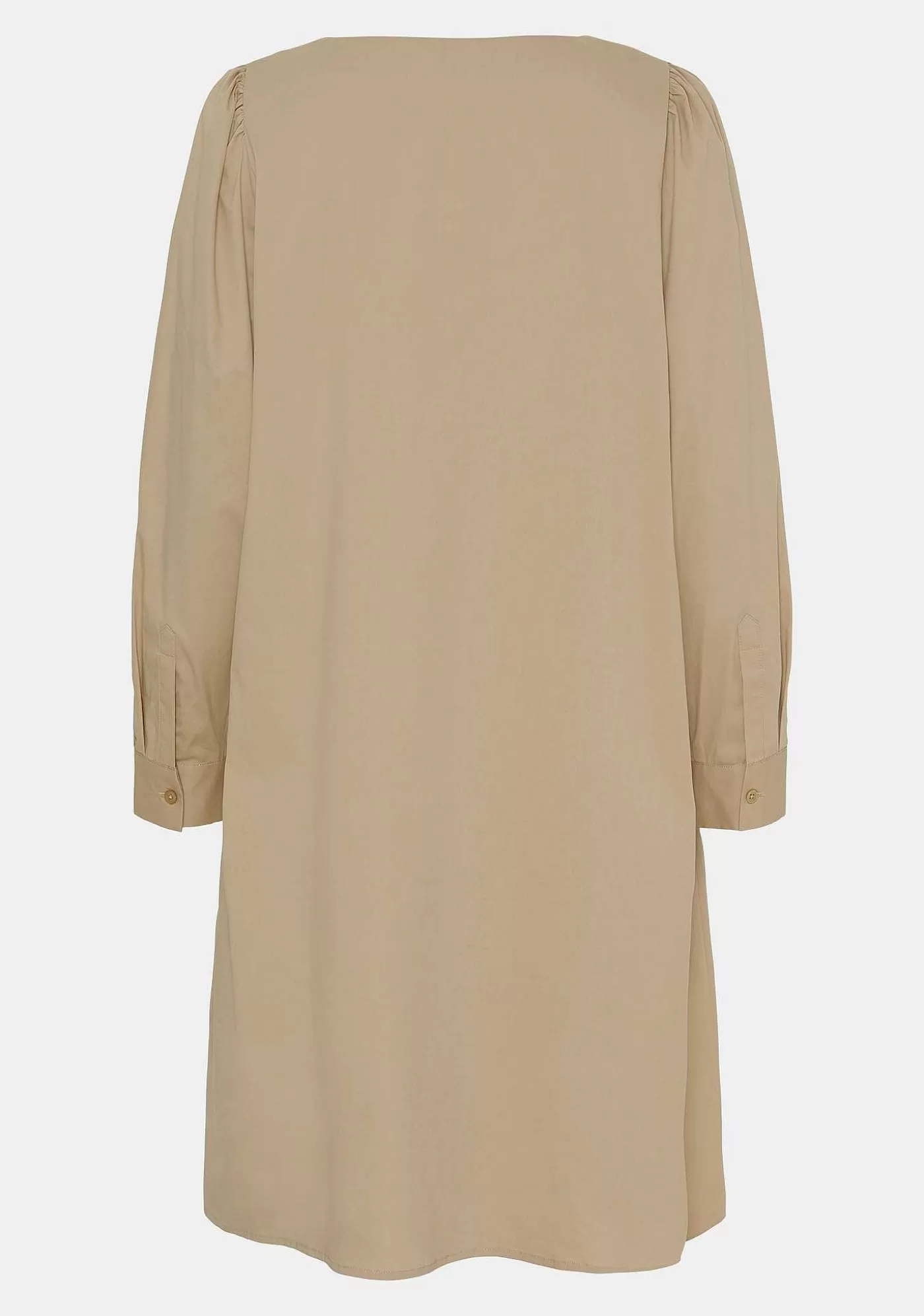 Outlet Sigga V-Neck Dress - Camel Kvinnor Klänningar