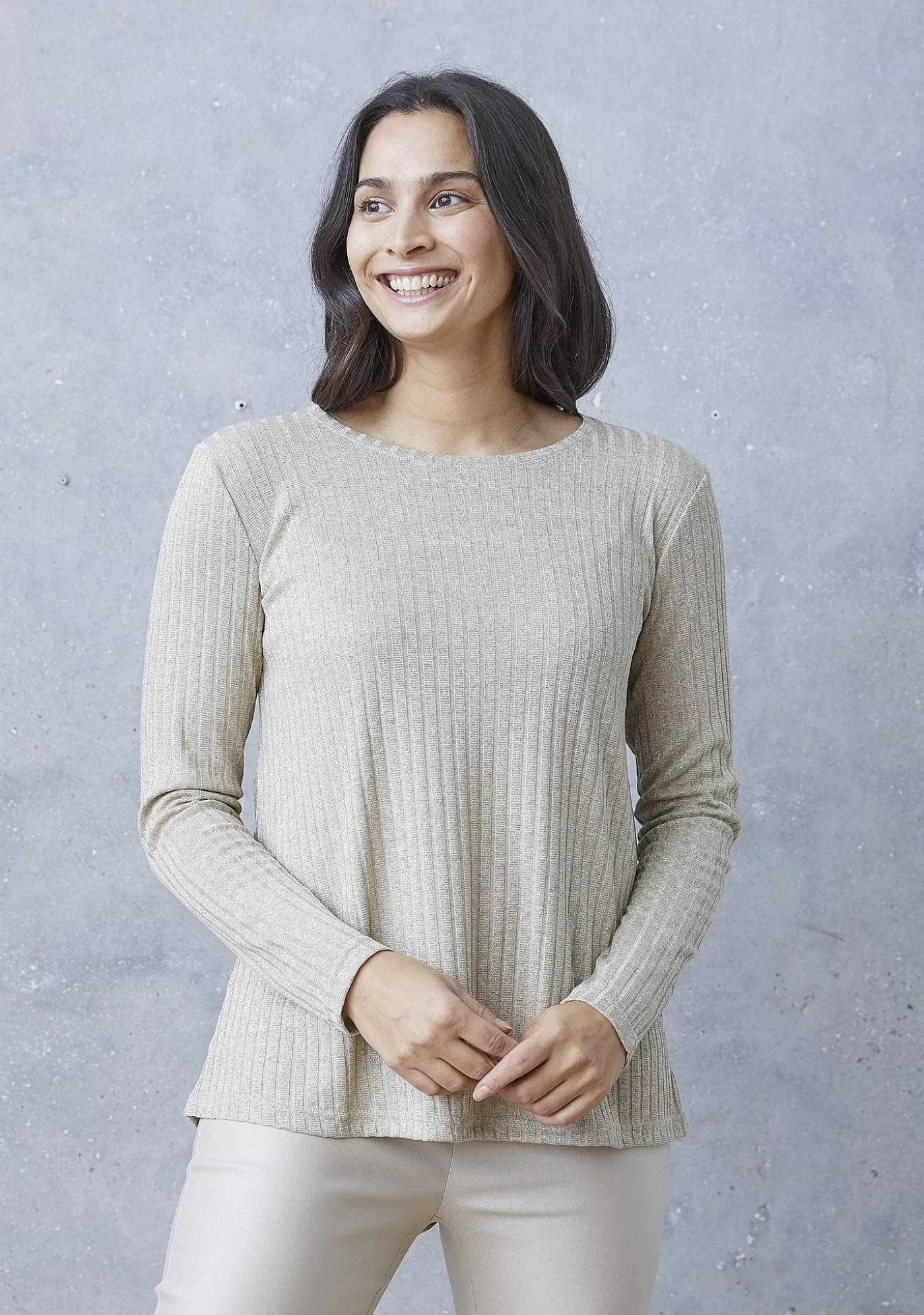 Clearance Simone Blus - Guld Lurex Kvinnor Blusar Och Skjortor