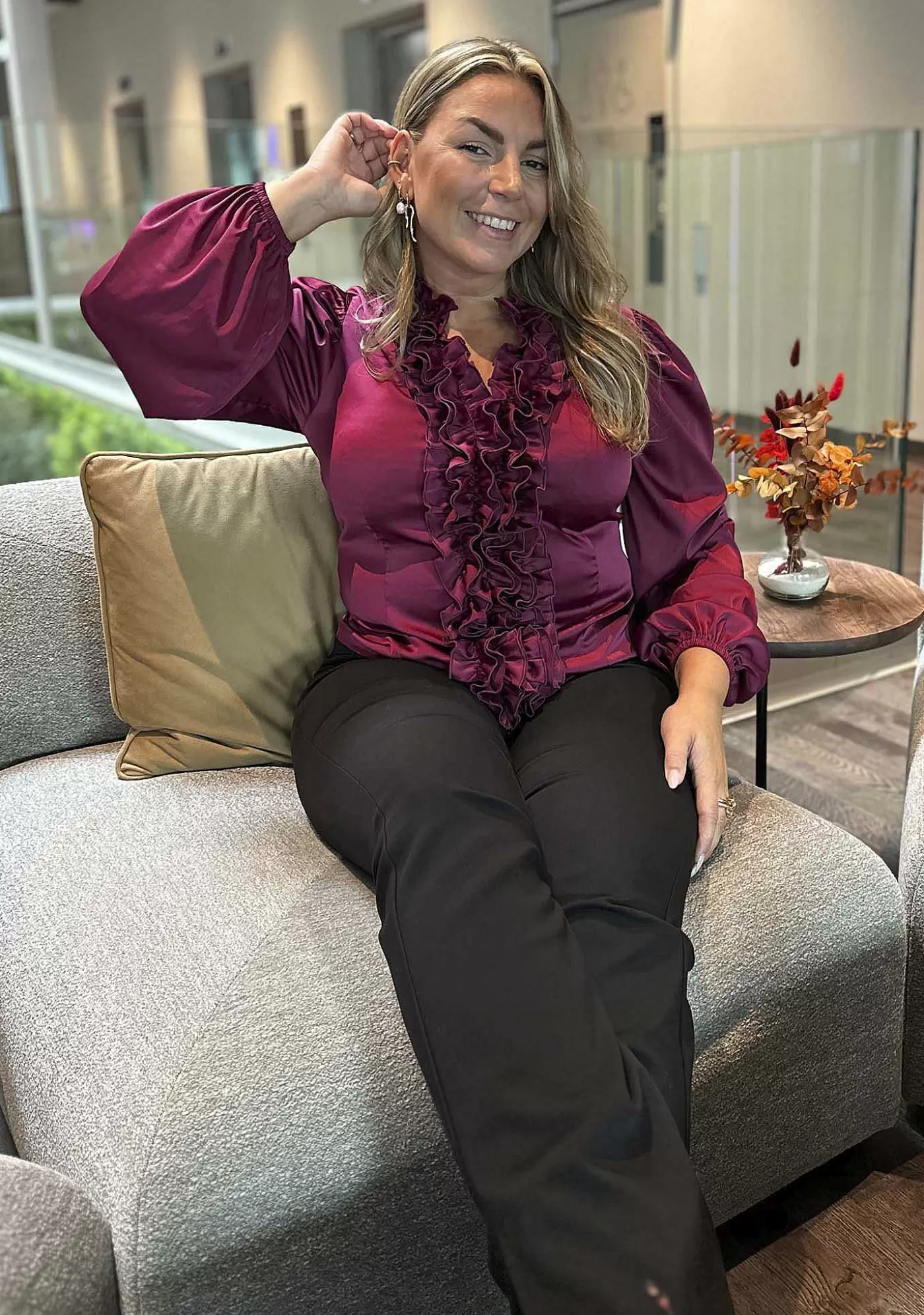 Discount Steff Blus - Rhododendron Kvinnor Blusar Och Skjortor