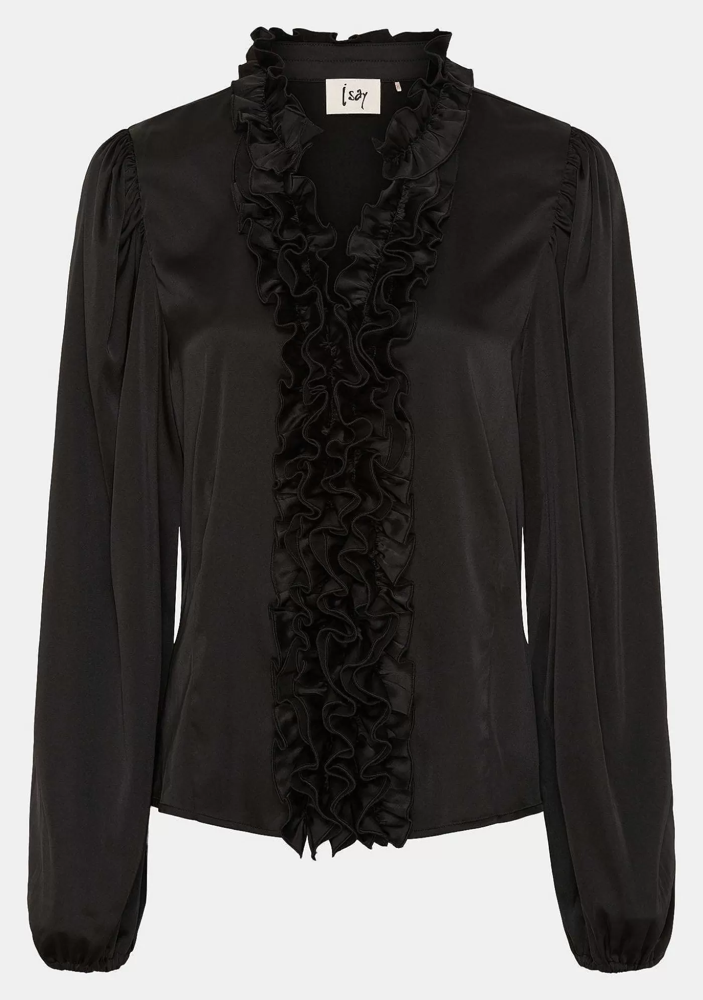 Shop Steff Blus - Svart Kvinnor Blusar Och Skjortor