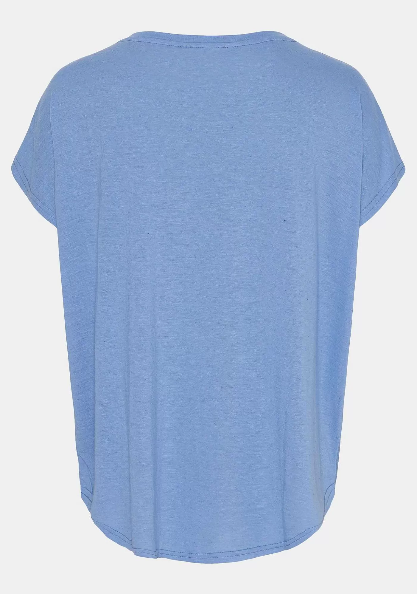 Discount Tess O-Hals T-Shirt - Himmelsbla Kvinnor Tess