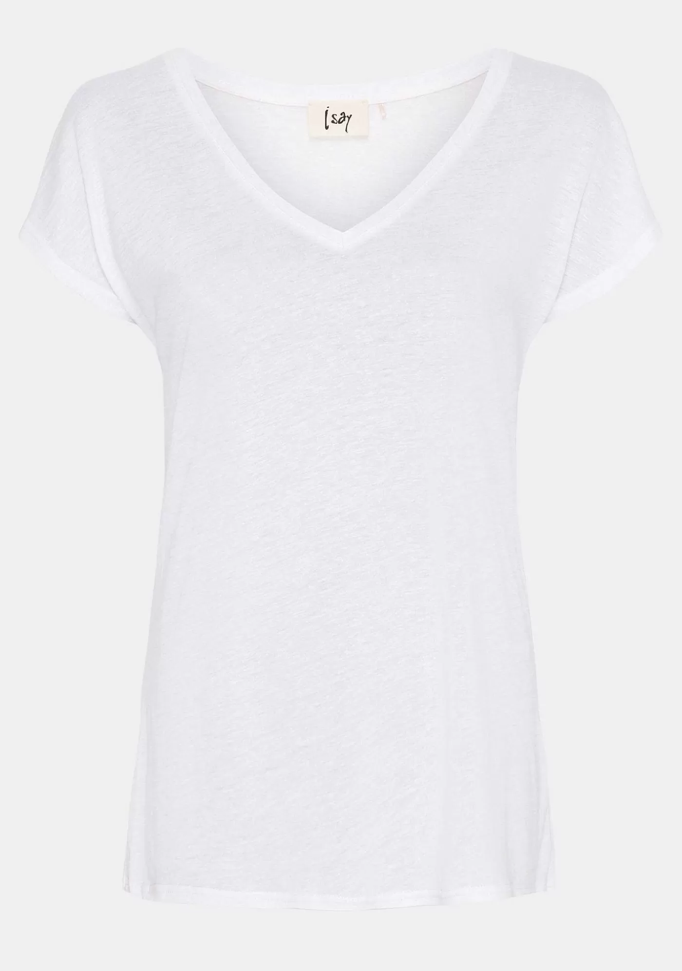 Fashion Tess V-Ringad T-Shirt - Broken White Kvinnor Tess