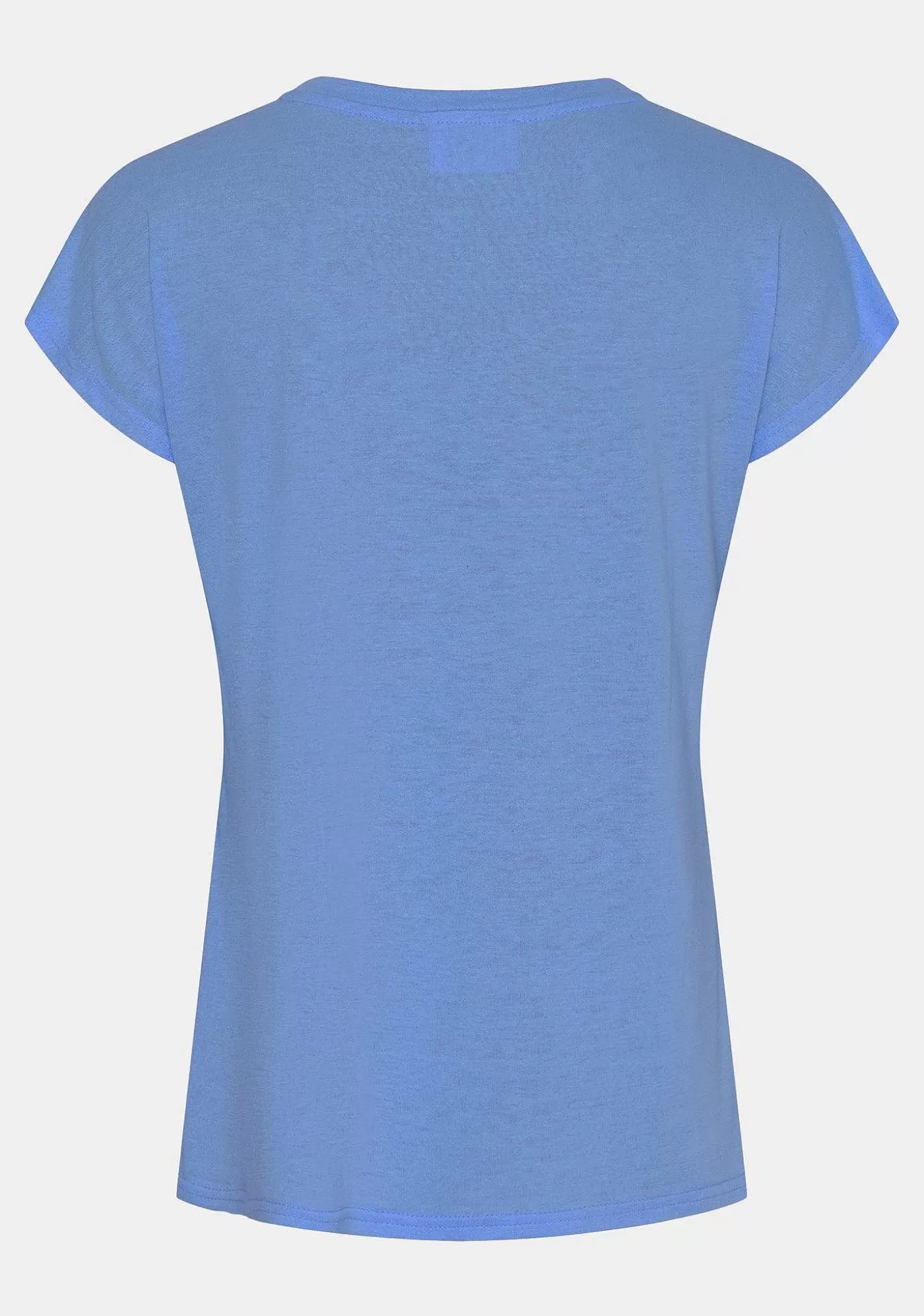Fashion Tess V-Ringad T-Shirt - Himmelsbla Kvinnor Tess