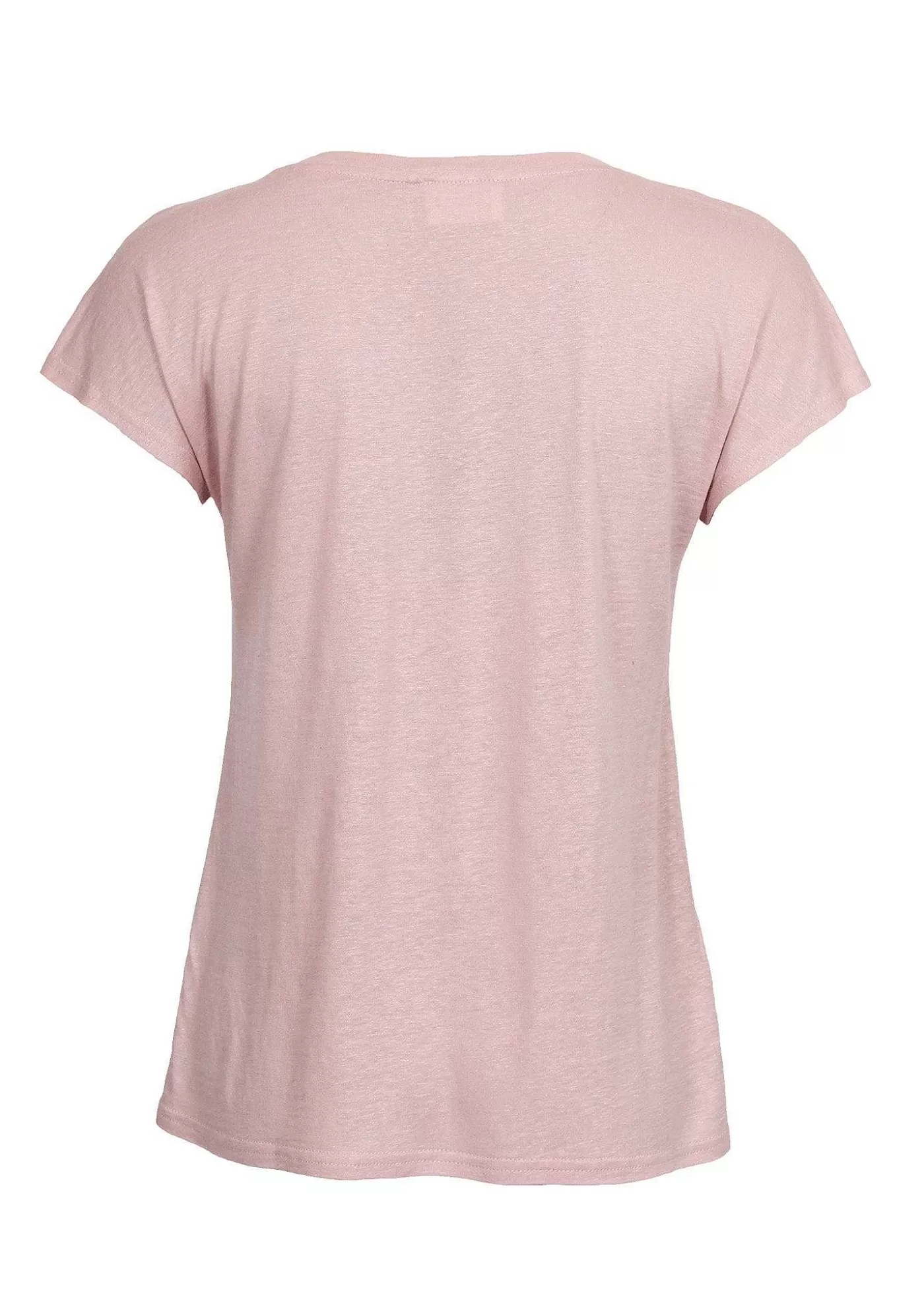 Store Tess V-Ringad T-Shirt - Puder Kvinnor Tess