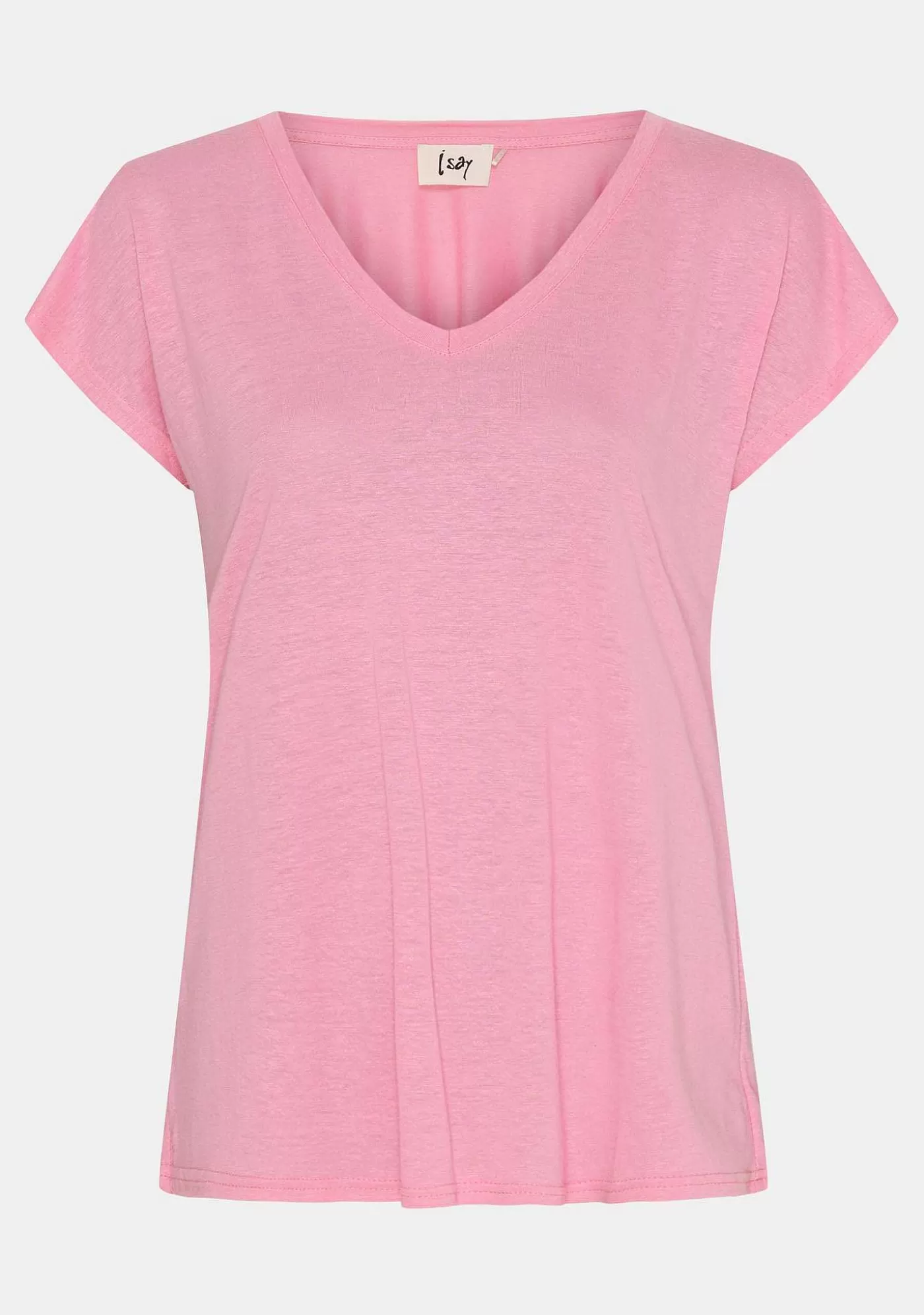 Hot Tess V-Ringad T-Shirt - Rosa Kvinnor Tess