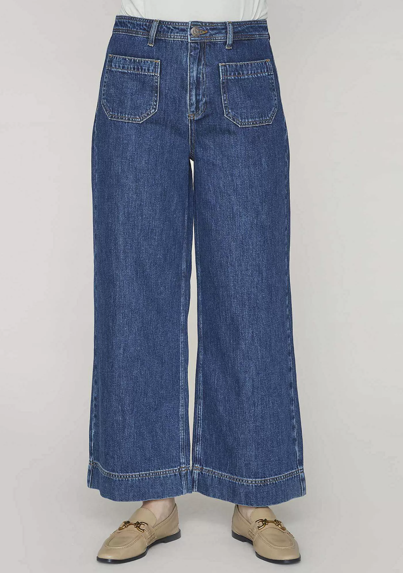 Hot Torino Wide Jeans - Denimbla Kvinnor Jeans