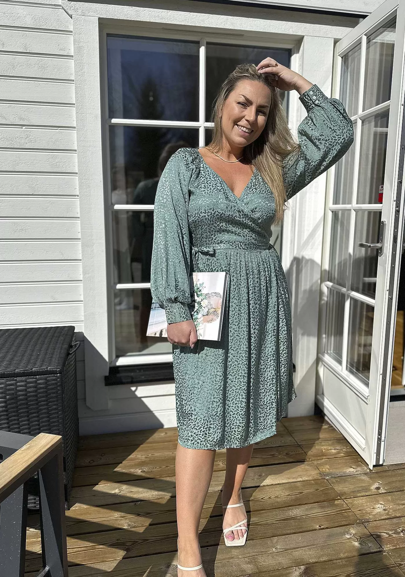 Best Vera Omlottklanning - Emerald Kvinnor Klänningar